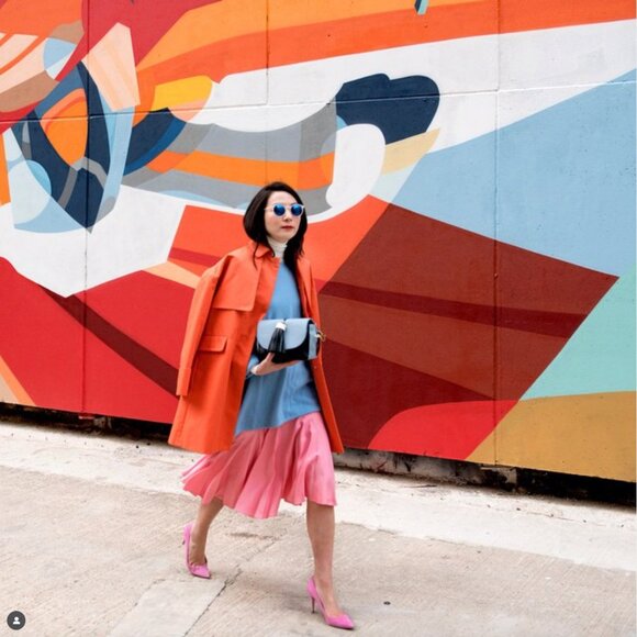 J. Crew Orange Twill Swing Trench Coat Jacket Size 2 - Picture 5 of 15